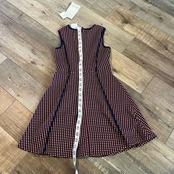 Us Angels Girl's Dotted
Jacquard Dress Wine Size 7 - Picture 3 of 6